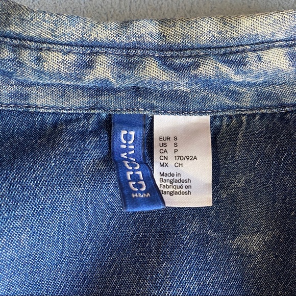 Blue Distressed Denim Jacket - Picture 7 of 7